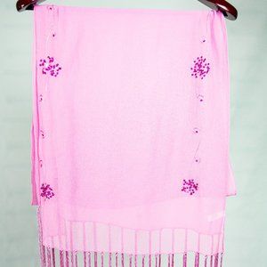 Delicate - Scarf/Wrap - Pink - Sequins -